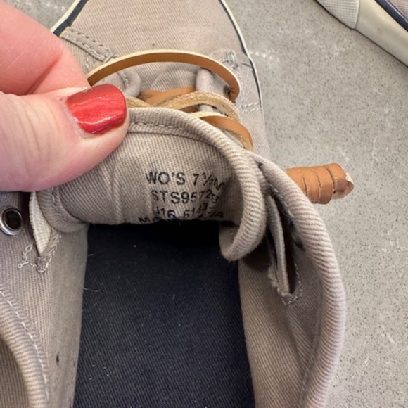 Sperry Women’s Pier View Seacoast Gray Slip On Canvas Sneakers Size 7.5 - Picture 8 of 10